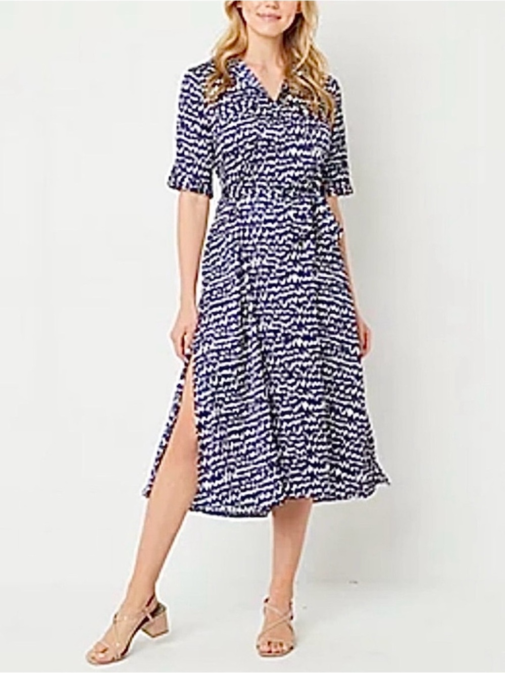 Ryegrass Belted Shirt Dress NWT